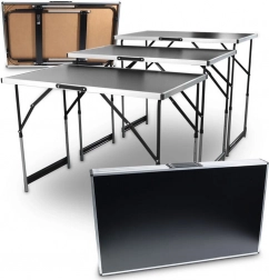 Składany stół roboczy 3‑częściowy 100 × 60 cm z regulacją wysokości Bituxx