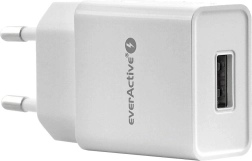 Ładowarka sieciowa EVERACTIVE 1× USB 1 A biała