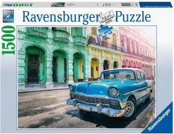 Puzzle 2D 1500 elementów – auta na Kubie