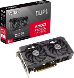 karta graficzna asus dual radeon rx 7600 evo oc 8 gb gddr6