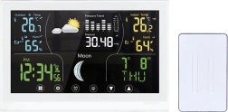 Solight stacja meteorologiczna z kolorowym wyświetlaczem, biała