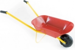 Dziecięce metalowe taczki czerwone