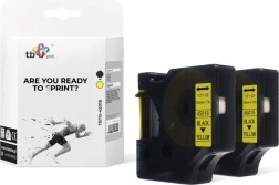 Taśma TB Print do DYMO, czarny nadruk na żółtym, 12 mm, 2 szt.