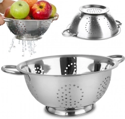 Nierdzewne kuchenne sito 28 cm z podstawą