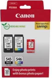 Canon multipack PG-545/CL-546 Photo Value z papierem fotograficznym
