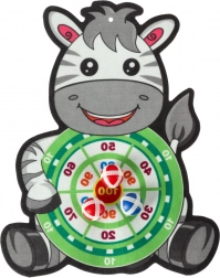 Bezpieczna tarcza do rzutek z rzepem w kształcie zwierzątka