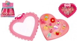 Zestaw regulowanych plastikowych pierścionków - różne motywy