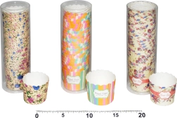 Sztywne kolorowe papilotki cukiernicze 5 cm, 25 szt.