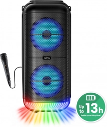 Przenośny głośnik Bluetooth MEDIA-TECH Power Audio MT3183 z karaoke i podświetleniem LED