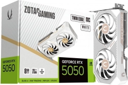 Biała karta graficzna ZOTAC GAMING GeForce RTX 5050 Twin Edge OC 8 GB GDDR6