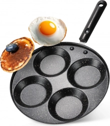 Granitowa patelnia do jajek z 4 otworami BASIC LINE 24 cm