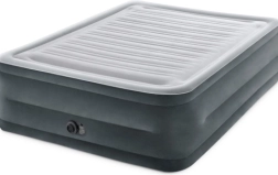 Dmuchany dwuosobowy materac z automatyczną pompą INTEX 203 × 152 × 56 cm