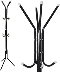 Podłogowy stojakowy wieszak na ubrania z 12 ramionami