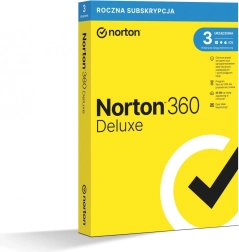 Norton 360 Deluxe – subskrypcja na 1 rok, 3 urządzenia, 25 GB kopii zapasowych w chmurze