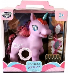 Jednorożec z dźwiękami i światłem, fioletowy