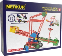 Merkur 5 duży metalowy zestaw konstrukcyjny, 768 elementów