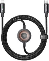 Mcdodo 2w1 USB-C na Lightning kabel i ładowarka do Apple Watch 36W, 1,5 m