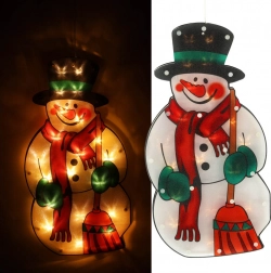 LED wisząca świąteczna dekoracja okienna – choinka 45 cm – Bałwan