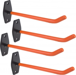 Zestaw 4 ściennych haków 60 kg MACLEAN MC-437