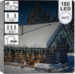 Zewnętrzna świetlna kurtyna zawieszana 180 LED, 5,85 m