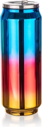 Termoska puszka 0,43 l tęczowy niebieski BE COOL