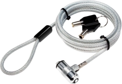 Kabel zabezpieczający, klucz, 1,8 m do ultrabooka