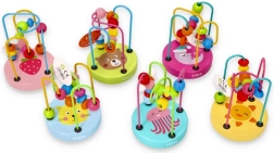 VIGA drewniany labirynt koralikowy do rozwoju motoryki, 1 szt.