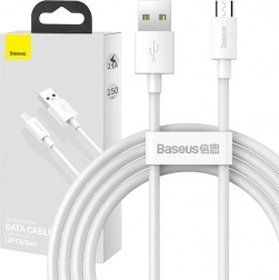 Zestaw kabli danych Baseus USB na Micro 2,1A 1,5m