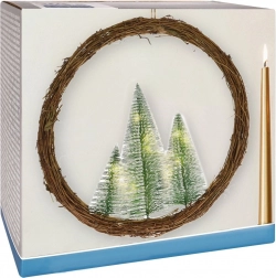 Świecący wieniec bożonarodzeniowy z LED, 40 cm