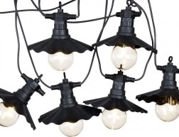 Zewnętrzna girlanda LED 5,5 m z 6 żarówkami i timerem