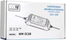 Inteligentna ładowarka akumulatorów 12V/24V z wyświetlaczem LCD