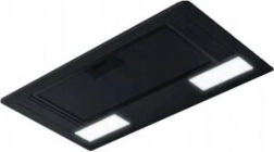 Kominkowy okap kuchenny ERA C, czarny, 72 cm