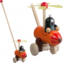 Detoa Jeździk Krecik Drewniana Zabawka