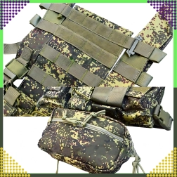 Lekka kamizelka taktyczna MOLLE, modularna i regulowana do airsoftu i outdooru