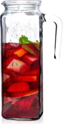 Szklany dzbanek z pokrywką 1,2 l