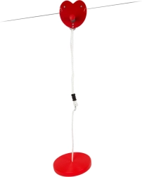 Zjazd linowy z huśtawką dyskową small foot 25 m