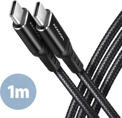 Kabel USB‑C na USB‑C 1 m, Power Delivery 60 W, 3 A, czarny