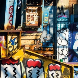 Kwadratowe puzzle CURIOSI Amsterdam – wzór IV, 80 elementów