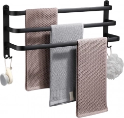 Nawieszany aluminiowy uchwyt na ręczniki 50 cm