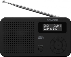 Radio cyfrowe DAB+/FM z RDS, Bluetooth 5.0, LCD i akumulatorem – 1 szt.