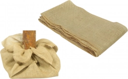 Jutowa ozdobna tkanina 80 × 75 cm do zakrycia stojaka pod choinkę