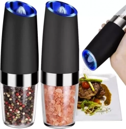 Elektryczny grawitacyjny młynek do przypraw – zestaw 2 szt. Ruhhy