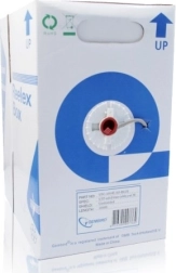 Ekranowany kabel sieciowy FTP Cat 5e, AWG24, 305 m, szary