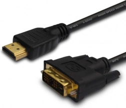 Kabel HDMI na DVI 1,8 m ze złoconymi złączami