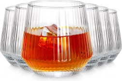 Zestaw szklanek 350 ml z żebrowanego szkła, 6 szt.