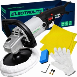 ELECTROLITE elektryczna polerka samochodowa 1800 W – premium zestaw detailingowy