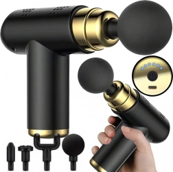 Mini przenośny pistolet do masażu z 4 nasadkami