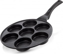 Granitowa patelnia do jajek 7 otworów GRANDE 27 cm