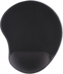 Ergonomiczna czarna podkładka pod mysz z podpórką Hama