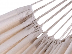 ogrodowy hamak z wytrzymałej tkaniny 200 × 80 cm z pasami i torbą